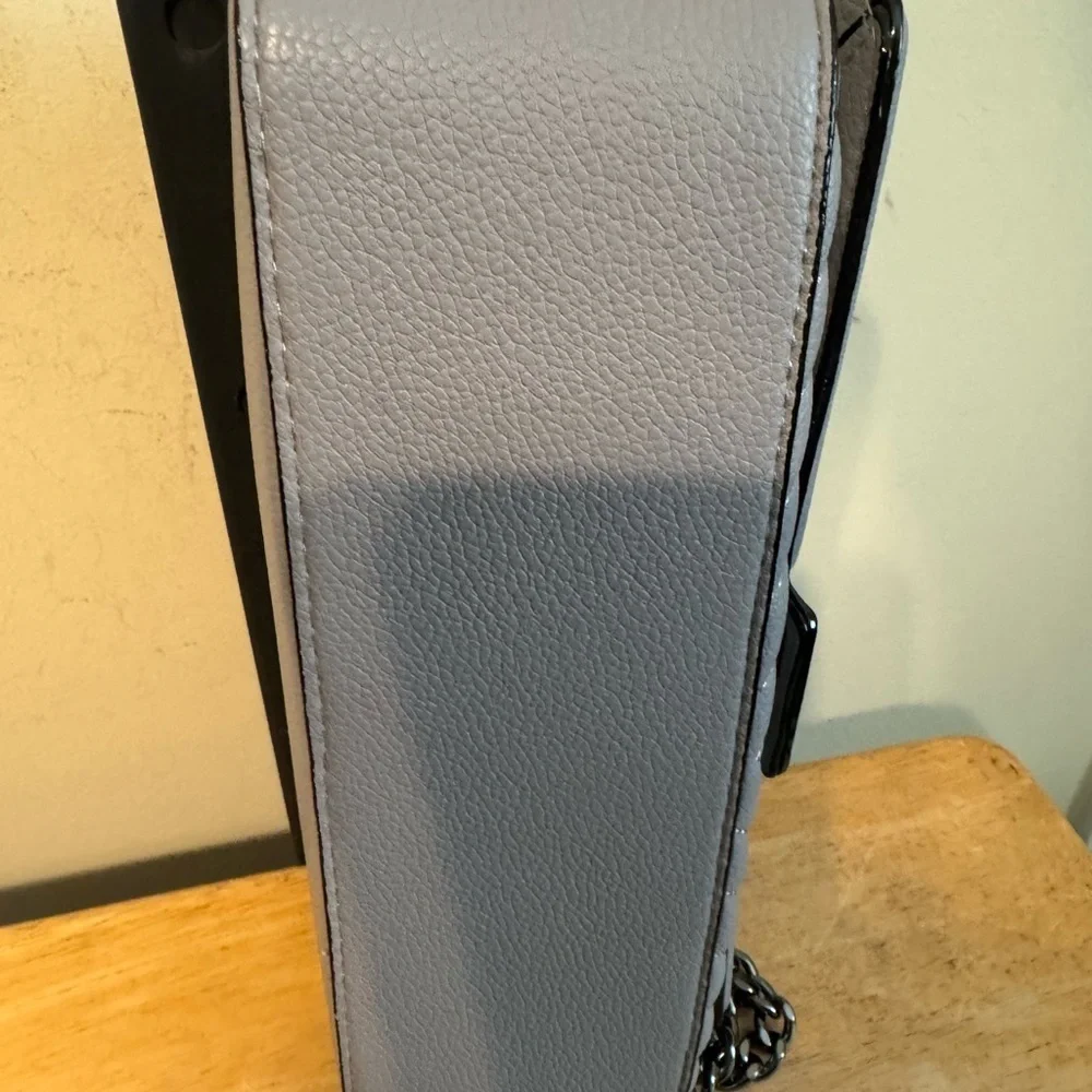 Victoria's Secret Gray Chevron Crossbody Bag